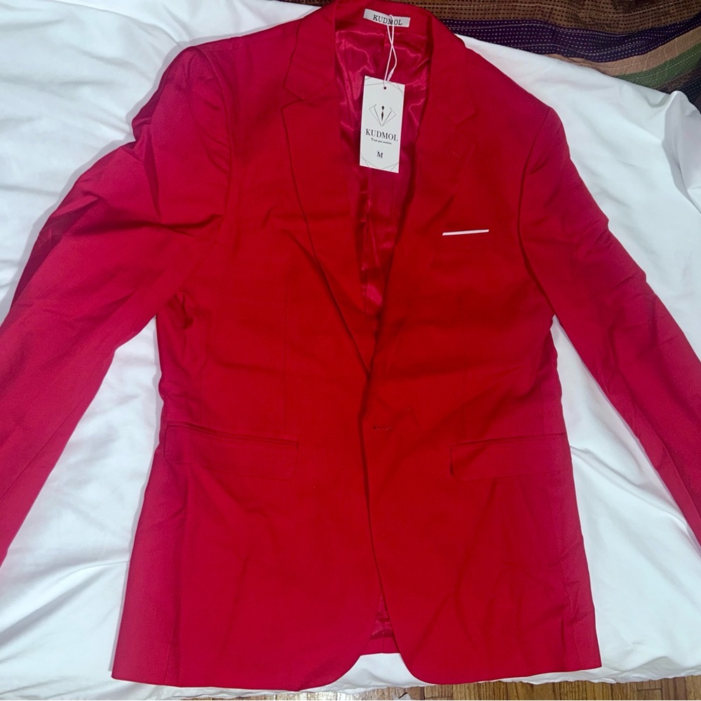 Red Men's Blazer